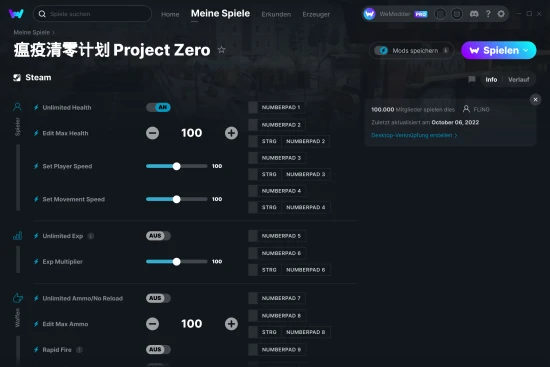 瘟疫清零计划 Project Zero Cheats Screenshot