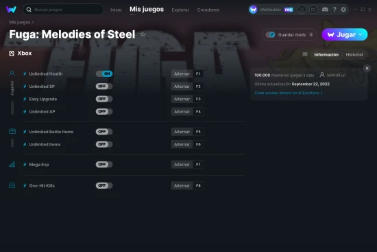 captura de pantalla de las trampas de Fuga: Melodies of Steel