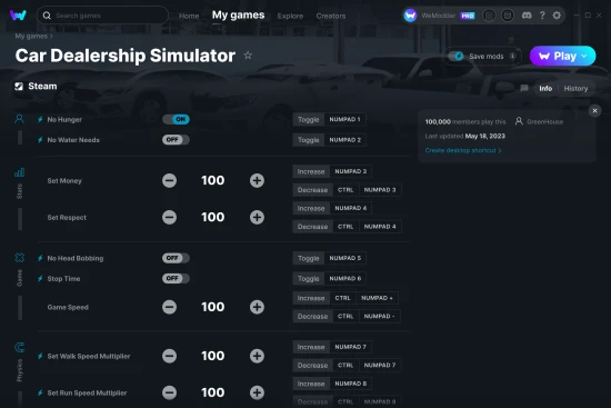Car Dealership Simulator cheats screenshot
