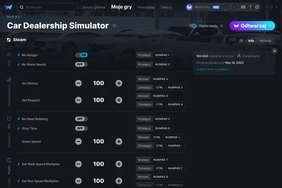 cheaty Car Dealership Simulator zrzut ekranu
