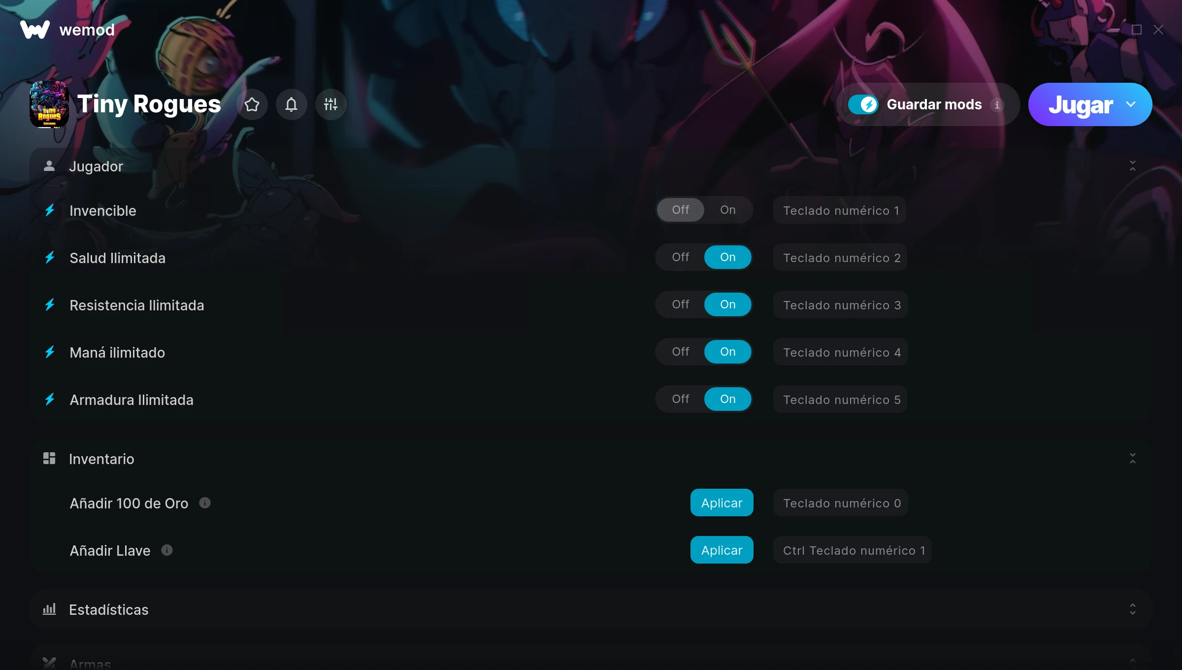 Captura de pantalla de las trampas de Tiny Rogues