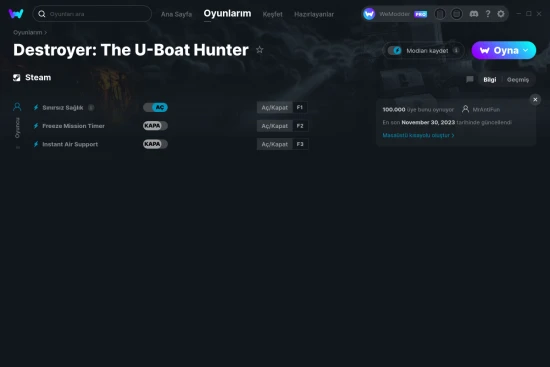 Destroyer: The U-Boat Hunter hilelerin ekran görüntüsü