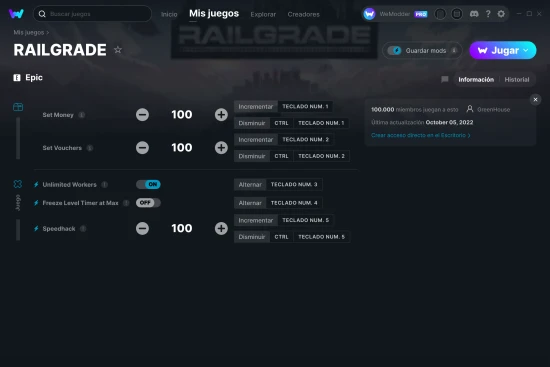 captura de pantalla de las trampas de RAILGRADE