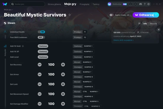 cheaty Beautiful Mystic Survivors zrzut ekranu