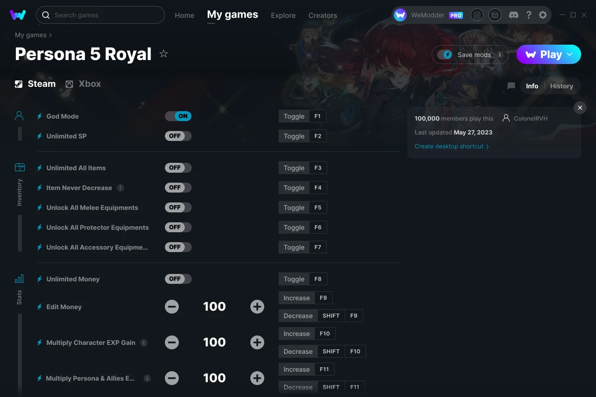 Persona 5 Royal, PC Steam Game