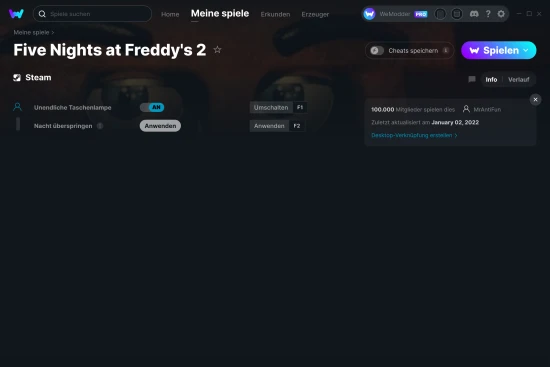 Five Nights at Freddy's 2 Cheats Screenshot