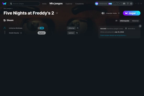 captura de pantalla de las trampas de Five Nights at Freddy's 2