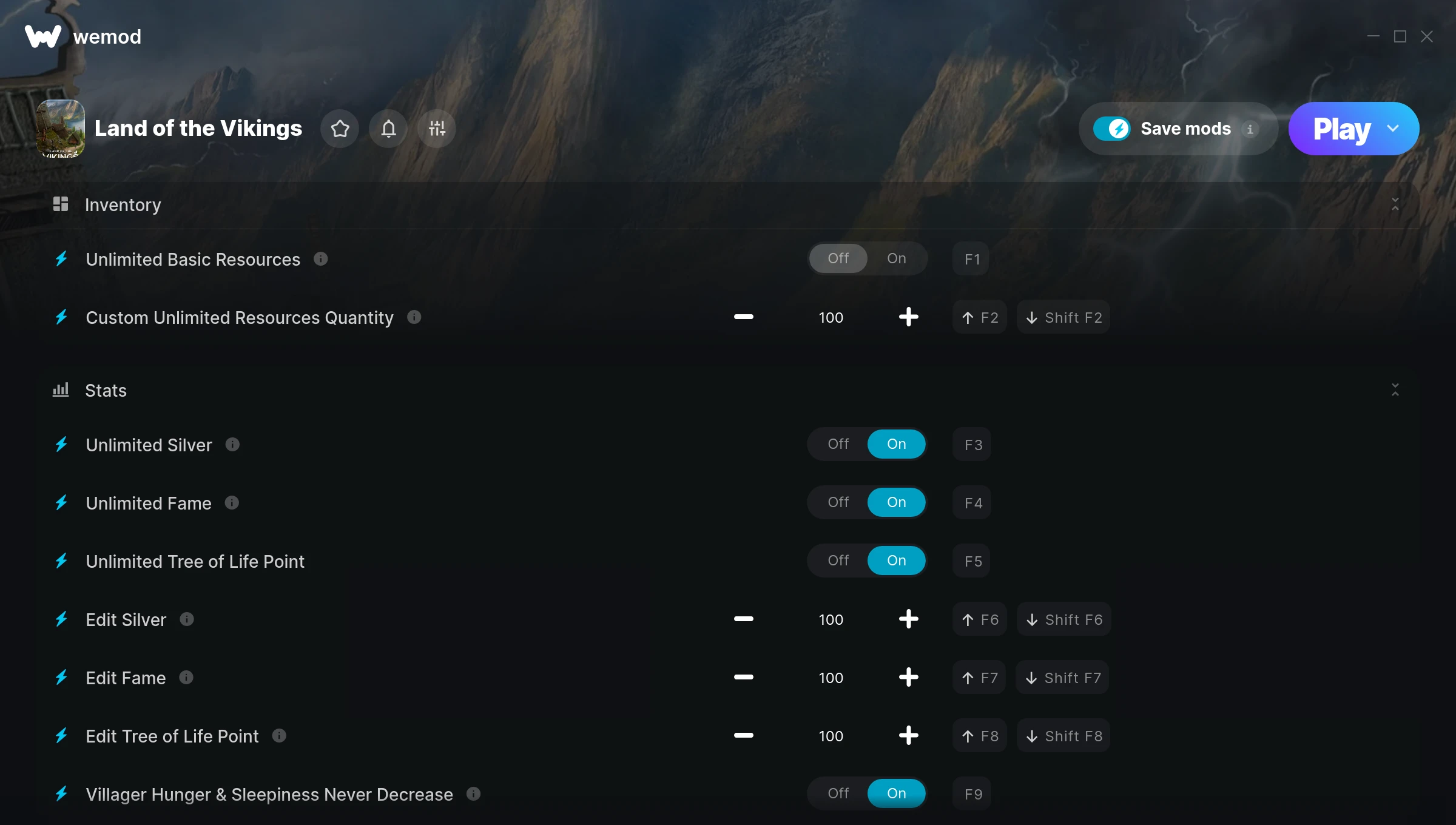 Land of the Vikings Cheats & Trainers for PC WeMod