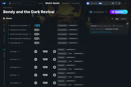 Bendy and the Dark Revival Cheats Screenshot