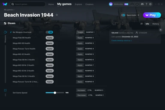 Beach Invasion 1944 cheats screenshot