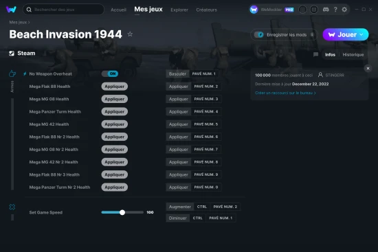 Capture d'écran de triches de Beach Invasion 1944