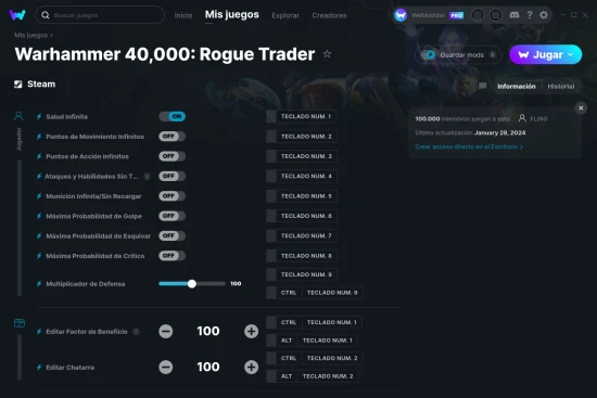 captura de pantalla de las trampas de Warhammer 40,000: Rogue Trader