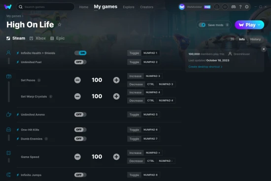 High On Life cheats screenshot