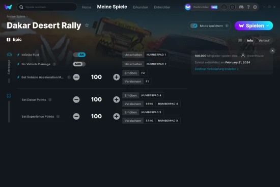 Dakar Desert Rally Cheats Screenshot