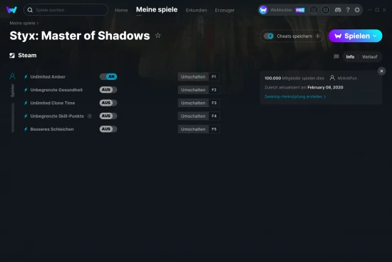 Styx: Master of Shadows Cheats Screenshot