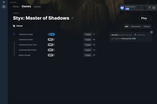 Styx: Master of Shadows cheats screenshot