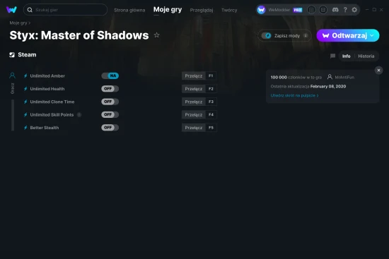 cheaty Styx: Master of Shadows zrzut ekranu