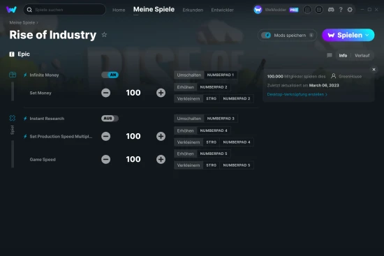Rise of Industry Cheats Screenshot