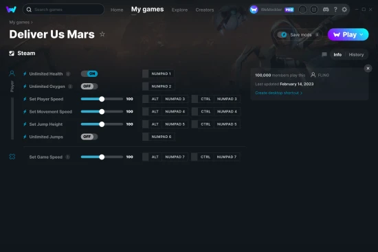 Deliver Us Mars cheats screenshot