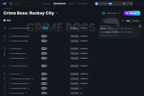 Crime Boss: Rockay City hilelerin ekran görüntüsü