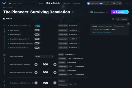 The Pioneers: Surviving Desolation Cheats Screenshot