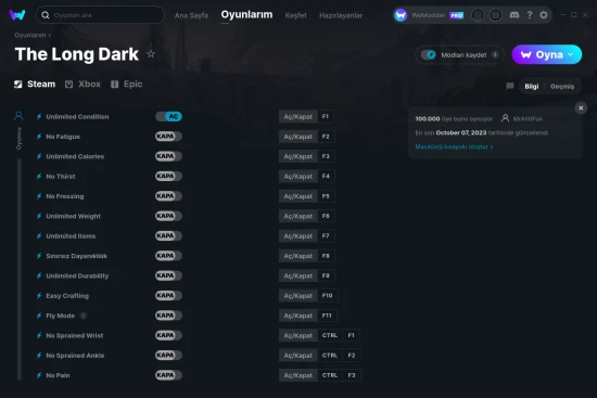 The Long Dark hilelerin ekran görüntüsü