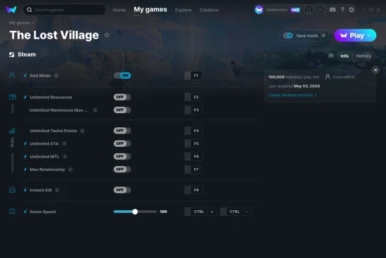 The Lost Village cheats screenshot