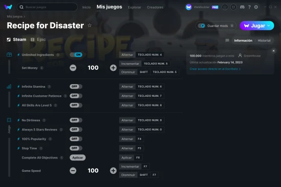 captura de pantalla de las trampas de Recipe for Disaster