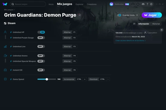 captura de pantalla de las trampas de Grim Guardians: Demon Purge