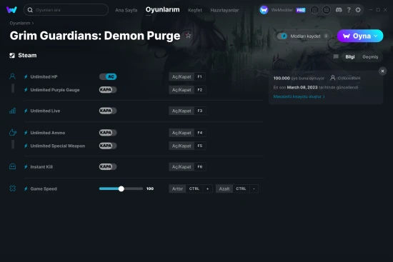 Grim Guardians: Demon Purge hilelerin ekran görüntüsü