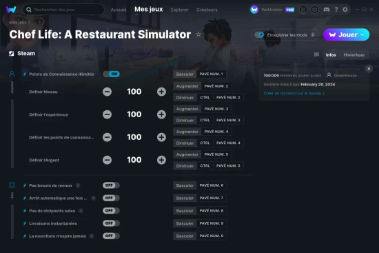 Capture d'écran de triches de Chef Life: A Restaurant Simulator