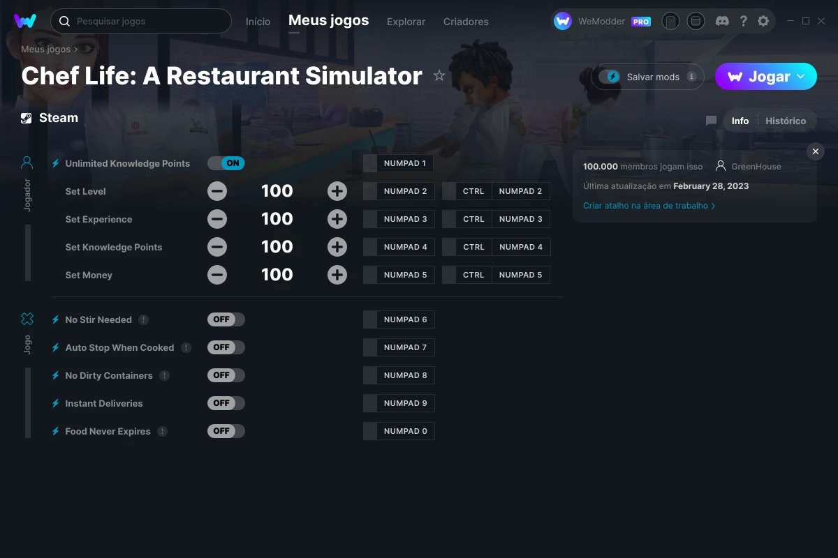 Chef Life: A Restaurant Simulator, PC Steam Jogo