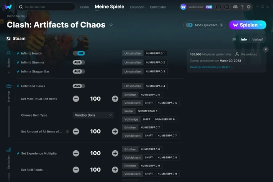Clash: Artifacts of Chaos Cheats Screenshot