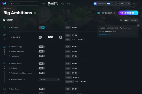 Big Ambitions 修改器截图
