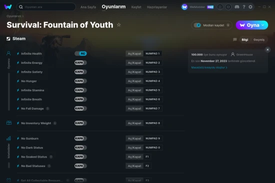 Survival: Fountain of Youth hilelerin ekran görüntüsü