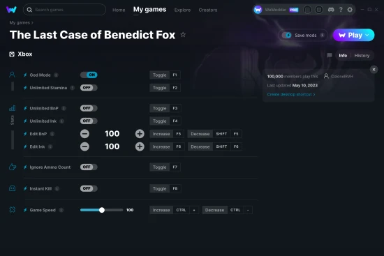 The Last Case of Benedict Fox cheats screenshot