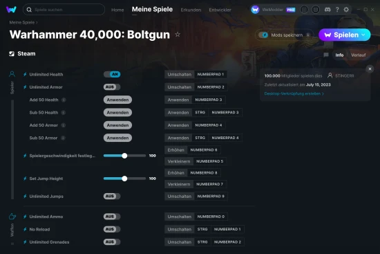 Warhammer 40,000: Boltgun Cheats Screenshot