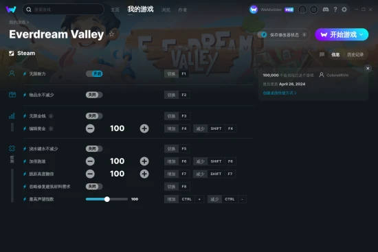 Everdream Valley 修改器截图