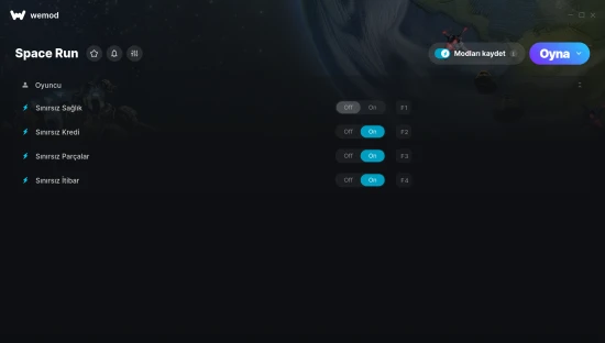 Space Run hilelerinin ekran görüntüsü
