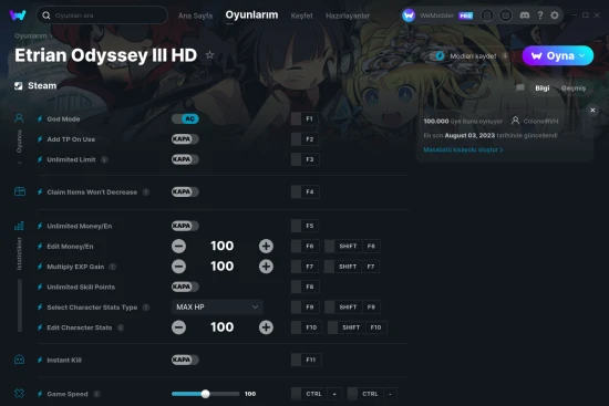 Etrian Odyssey III HD hilelerin ekran görüntüsü