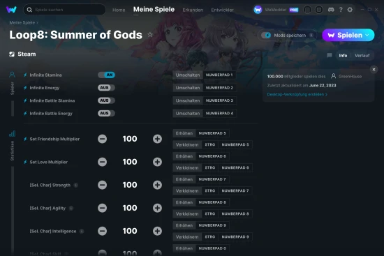 Loop8: Summer of Gods Cheats Screenshot