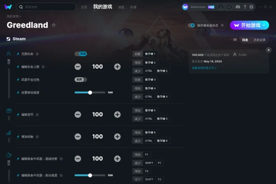 Greedland 修改器截图