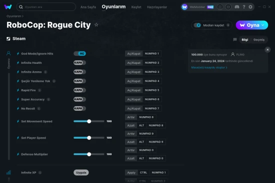 RoboCop: Rogue City hilelerin ekran görüntüsü
