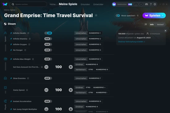 Grand Emprise: Time Travel Survival Cheats Screenshot