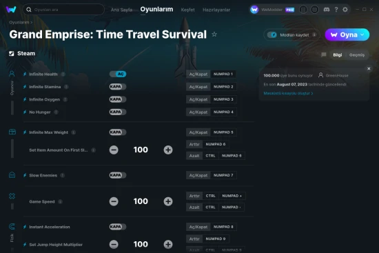 Grand Emprise: Time Travel Survival hilelerin ekran görüntüsü