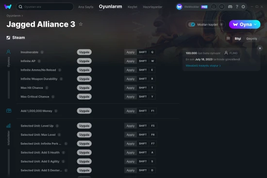 Jagged Alliance 3 hilelerin ekran görüntüsü