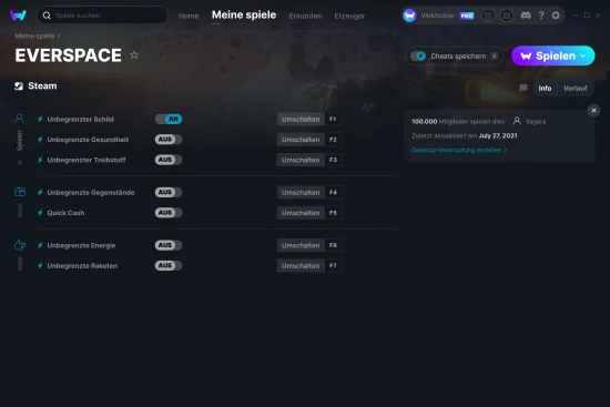 EVERSPACE Cheats Screenshot