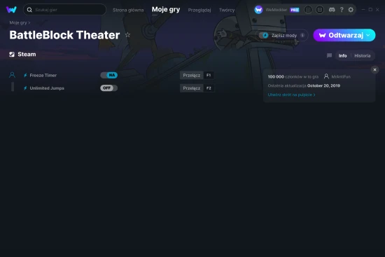 cheaty BattleBlock Theater zrzut ekranu