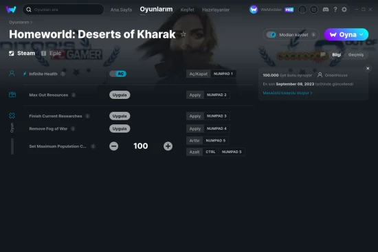 Homeworld: Deserts of Kharak hilelerin ekran görüntüsü