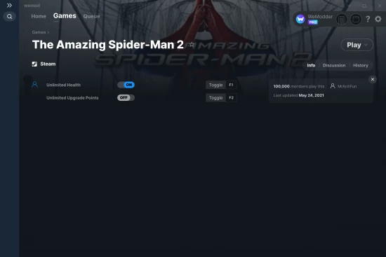The Amazing Spider-Man 2 cheats screenshot